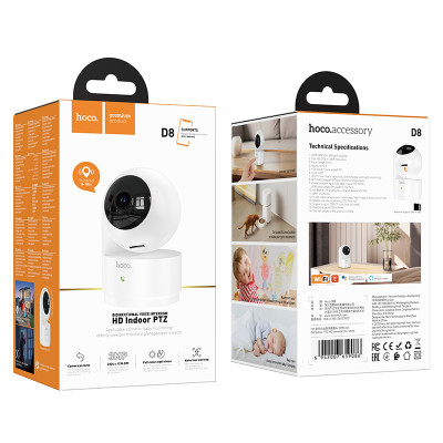 Камера Hoco D8 Indoor PTZ HD camera (EU) (6942007659093) Камера Hoco D8 Indoor PTZ HD camera (EU) (6942007659093)