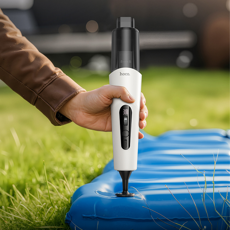 Автомобільний пилосос HOCO ZP16 Wave wireless vacuum cleaner(blowing and suction integrated) White (6942007660853)