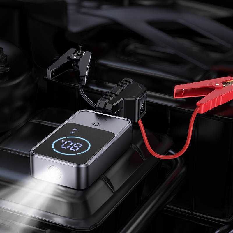Автомобільний пуско-зарядний пристрій HOCO QS7 Source smart emergency start-up power bank(10000mAh) (6942007662840)