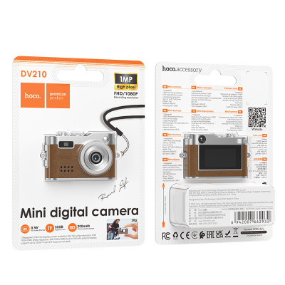 Фотокамера HOCO DV210 Mini digital camera Brown (6942007662932) Фотокамера HOCO DV210 Mini digital camera Brown (6942007662932)