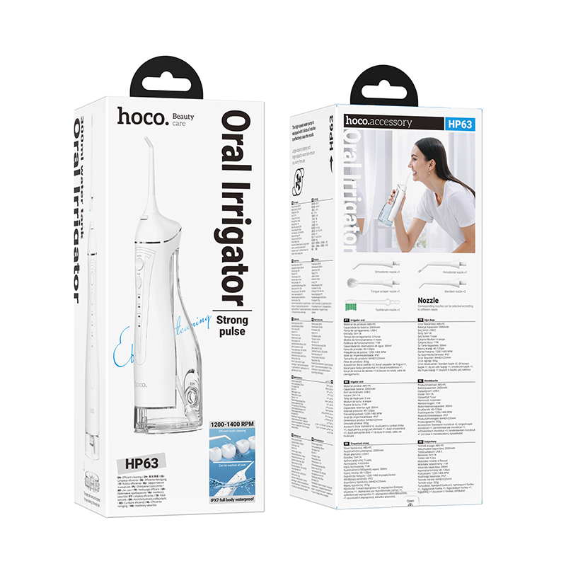 Іригатор HOCO HP63 2000 mAh. IPX7. Electric oral flushing device (6942007662956)
