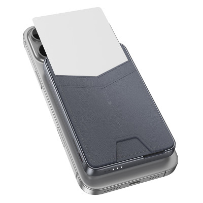 Зовнішній акумулятор HOCO Q46 Title PD20W magnetic power bank+card holder+phone holder(5000mAh) Silver Gray (6942007663106) Зовнішній акумулятор HOCO Q46 Title PD20W magnetic power bank+card holder+phone holder(5000mAh) Silver Gray (6942007663106)