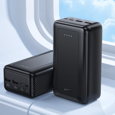 Зовнішній акумулятор HOCO J165B Honey power bank(30000mAh) Black (6942007666336)
