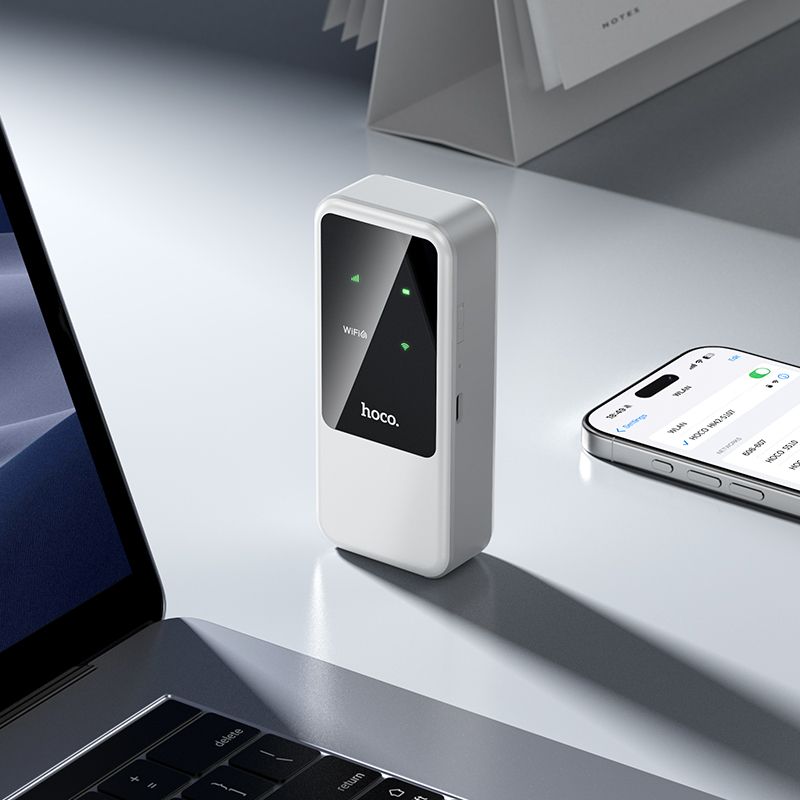 Мобільний роутер HOCO HI42 Mobile portable WiFi(Europe Asia and Africa) White (6942007666855)