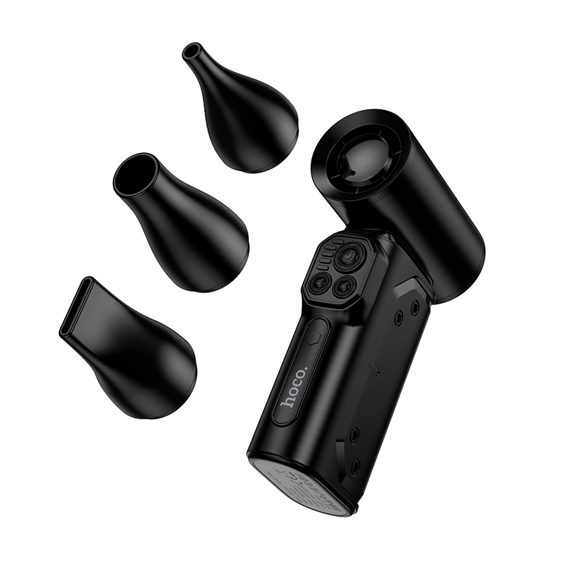 Портативний турбовентилятор HOCO HX68 Flujo fan Black (6942007667364)