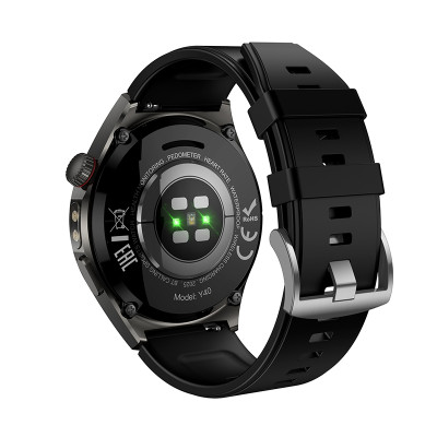 Смарт-годинник HOCO Y40 38mm. 315 mAh. IP67 Smart watch(call version) Black (6942007672078) Смарт-годинник HOCO Y40 38mm. 315 mAh. IP67 Smart watch(call version) Black (6942007672078)