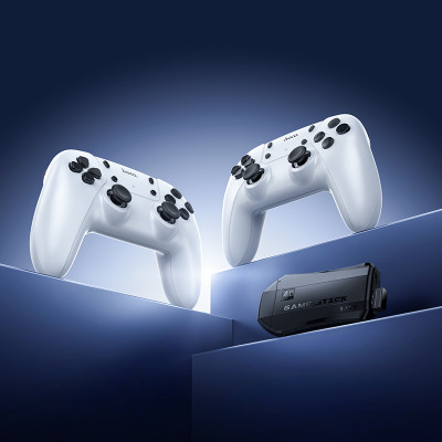 Ігрова приставка + 2 джойстики HOCO GA31 Collection game box+two wireless gamepads set White (6942007672122)