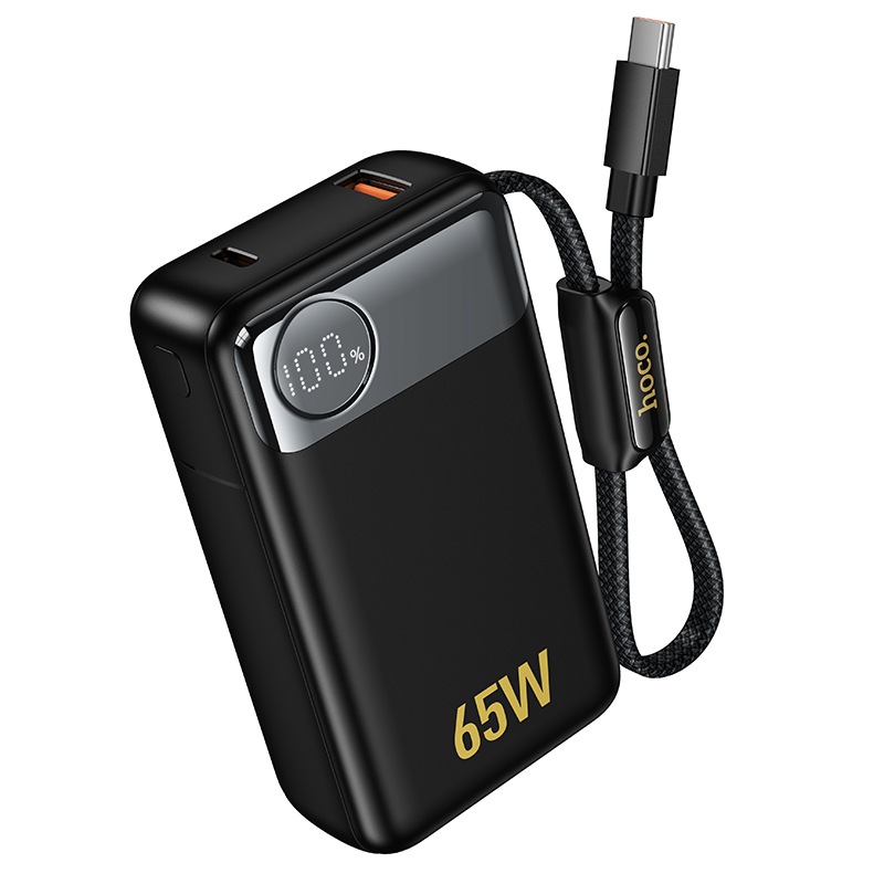 Зовнішній акумулятор HOCO Q53 Skillful PD65W power bank(12000mAh) Black (6942007672597)