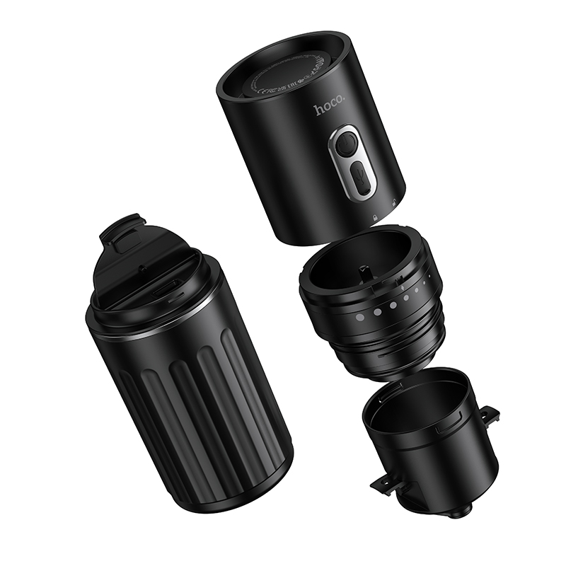 Портативна кавомашина HOCO HX80 15 W 1300 mAh Portable all-in-one coffee machine Black (6942007672740)
