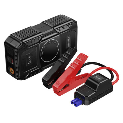 Автомобільний пуско-зарядний пристрій з насосом HOCO QS6 Clever Intelligent air pump+emergency start-up power bank(8000mAh) Black (6942007673013) Автомобільний пуско-зарядний пристрій з насосом HOCO QS6 Clever Intelligent air pump+emergency start-up power bank(8000mAh) Black (6942007673013)