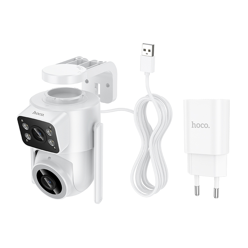 IP-камера відеоспостереження HOCO D9 outdoor PTZ HD camera White (6942007674119)