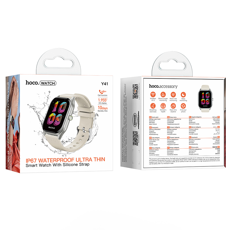 Смарт-годинник HOCO Y41 Smart watch(call version) Silver (6942007674140)