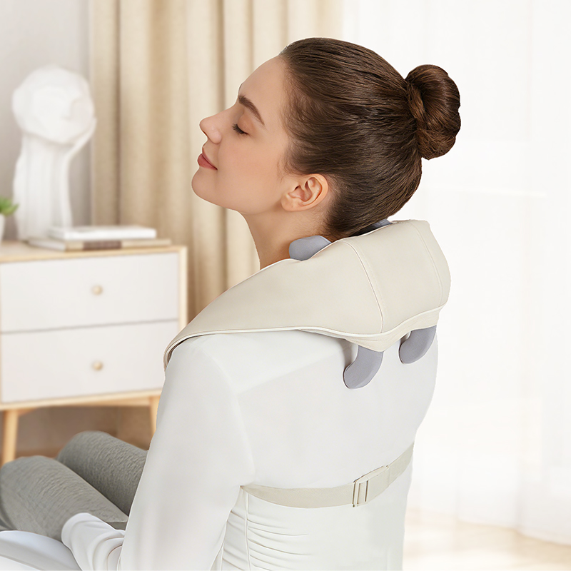 Масажер HOCO HP52 1800 mAh Shoulder and neck massager Beige (6942007674645)