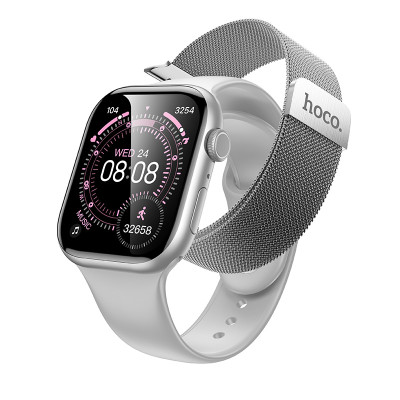Смарт-годинник HOCO Y42 51mm. 200 mAh. IP67 Smart watch(call version) Silver (6942007675284)