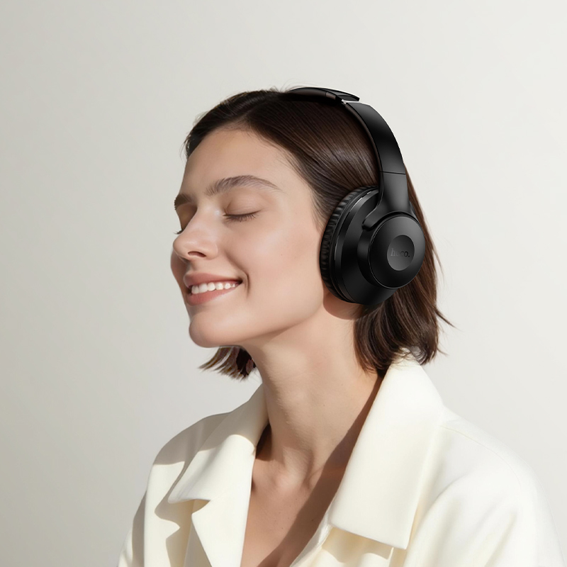 Бездротові накладні навушники HOCO W71 Cool sound BT headphones Black (6942007677240)