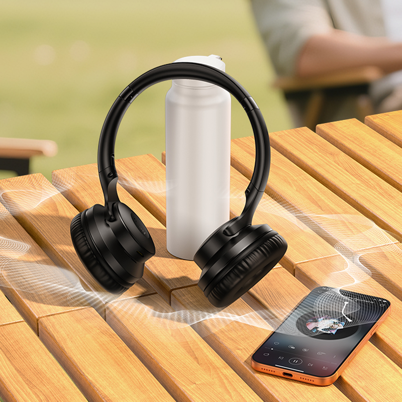 Бездротові накладні навушники HOCO W71 Cool sound BT headphones Black (6942007677240)