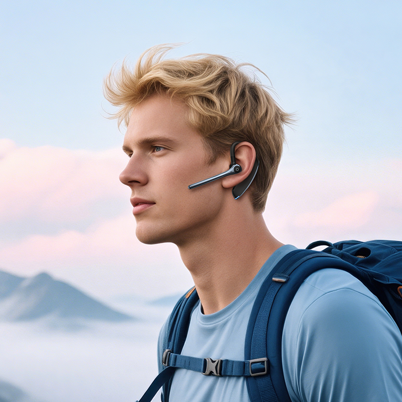 Bluetooth гарнітура HOCO E90 Liya ENC noise reduction BT headset Black (6942007680547)
