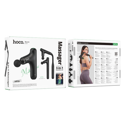 Масажер HOCO HP55 3-in-1 massager Black (6942007681209) Масажер HOCO HP55 3-in-1 massager Black (6942007681209)