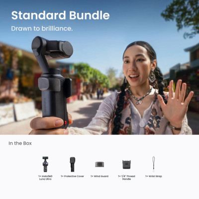 Екшн-камера Insta360 Luna Ultra Standard Bundle (Cosmic Black) (6942590201778) Екшн-камера Insta360 Luna Ultra Standard Bundle (Cosmic Black) (6942590201778)