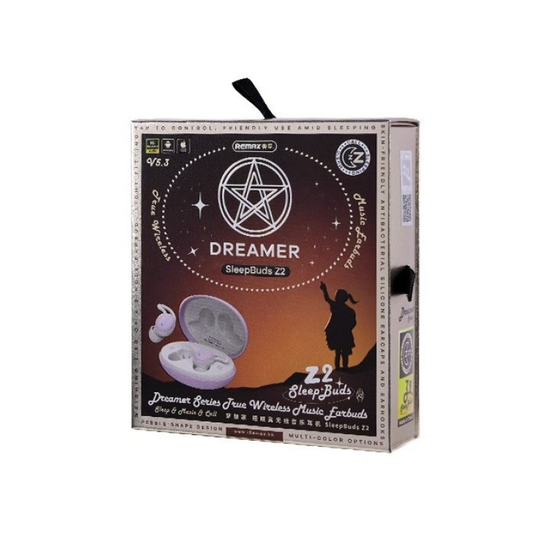 Бездротові навушники TWS REMAX Dreamer Series True Wireless Music Earbuds SleepBuds Z2 Black (6954851209171)