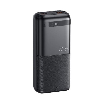 Зовнішній акумулятор REMAX Piloteer Series 20W+22.5W Fast Charging Power Bank 20000mAh RPP-72 Black (6954851212812)