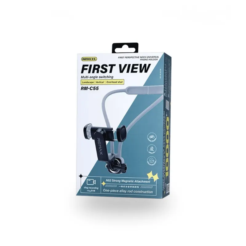 Тримач REMAX First perspective neck  universal phone holder  RM-C55" Black (6954851237389)