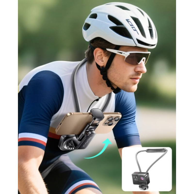 Тримач REMAX First perspective neck  universal phone holder  RM-C55" Black (6954851237389)