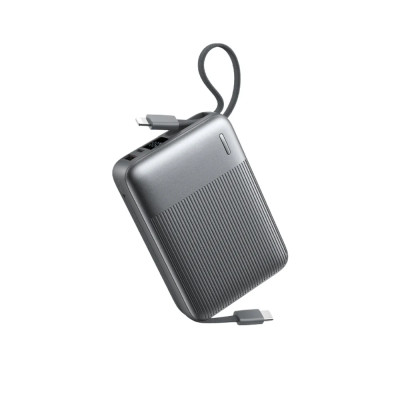 Зовнішній акумулятор REMAX 22.5W Fast Charging Cables Power Bank 20000mAh FC-06 grey (6954851238874)