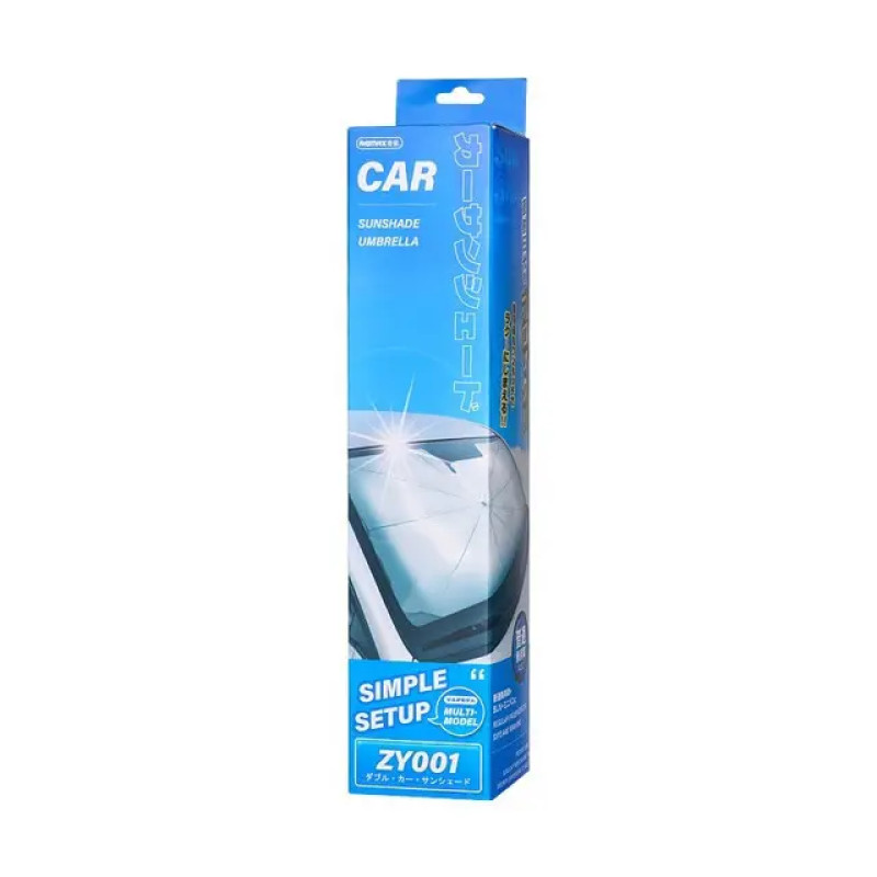 Автомобільна сонцезахисна парасолька REMAX Car sunshade umbrella ZY001 (145*81см) Black (6954851251743)