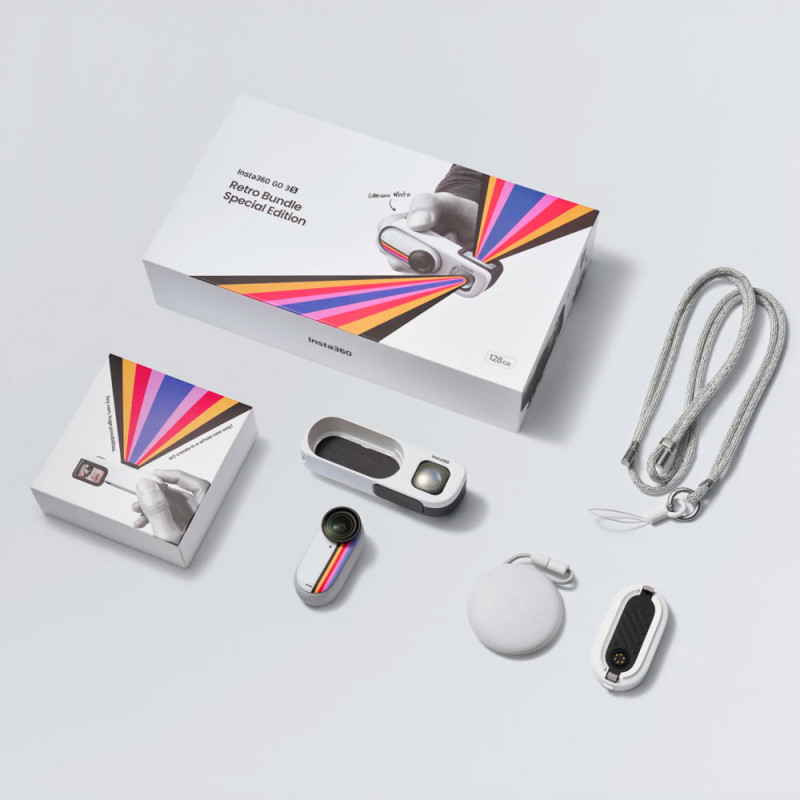 Insta360 GO 3S Retro Bundle (Special Edition) Canvas White 128G (6970357858347)