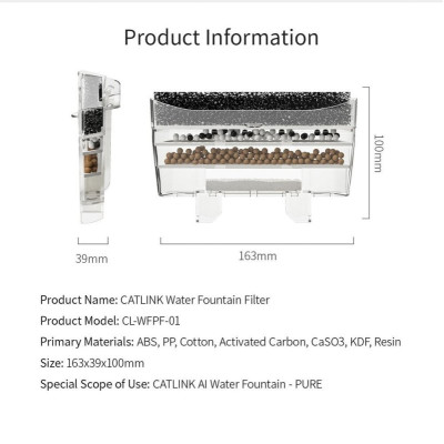 Фільтр CATLINK PURE Water Fountain - 5 шт (6972884750422) Фільтр CATLINK PURE Water Fountain - 5 шт (6972884750422)