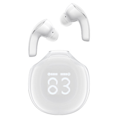 Бездротові навушники ACEFAST T9 Crystal (Air) color bluetooth earbuds Porcelain White (6974316282549)