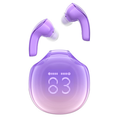 Бездротові навушники ACEFAST T9 Crystal (Air) color bluetooth earbuds Grape Purple (6974316282563) Бездротові навушники ACEFAST T9 Crystal (Air) color bluetooth earbuds Grape Purple (6974316282563)