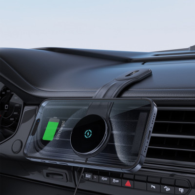 Автотримач для телефона з БЗП ACEFAST D21 Velcro in-car wireless charging holder Black (6974316282907) Автотримач для телефона з БЗП ACEFAST D21 Velcro in-car wireless charging holder Black (6974316282907)