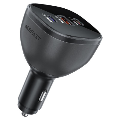Автомобільний зарядний пристрій ACEFAST B14 165W (2*USB-C+USB-A) 3-port car charger Black (6974316282938)