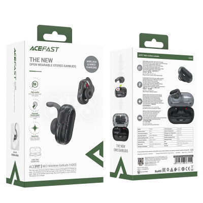 Бездротові навушники ACEFAST FA003 ACEFIT NEO wireless earbuds Black (6974316283102) Бездротові навушники ACEFAST FA003 ACEFIT NEO wireless earbuds Black (6974316283102)