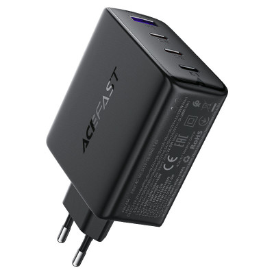 Мережевий зарядний пристрій ACEFAST A94 PD100W GaN (3*USB-C+USB-A) charger  Black (6974316283133)