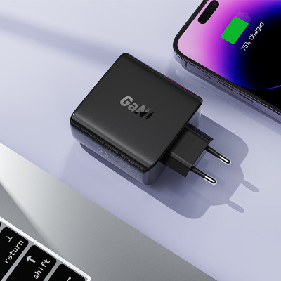 Мережевий зарядний пристрій ACEFAST A94 PD100W GaN (3*USB-C+USB-A) charger Black (6974316283133) Мережевий зарядний пристрій ACEFAST A94 PD100W GaN (3*USB-C+USB-A) charger Black (6974316283133)