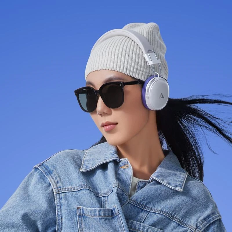 Бездротові накладні навушники ACEFAST H7 active noise reduction wireless headset Pearl white (6974316283560)
