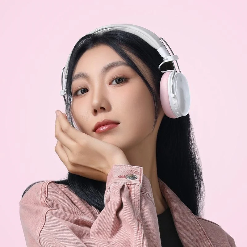 Бездротові накладні навушники ACEFAST H7 active noise reduction wireless headset Pearl white (6974316283560)