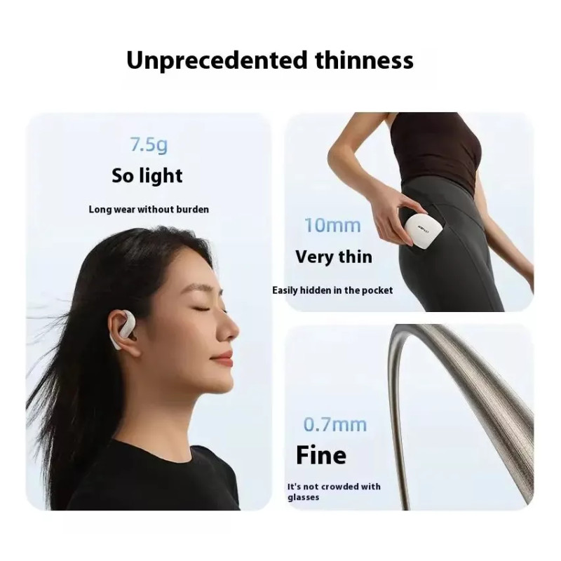 Бездротові навушники TWS ACEFAST FA002 ACEFIT Air wireless earbuds, ENC, IP54, Black (6974316283621)