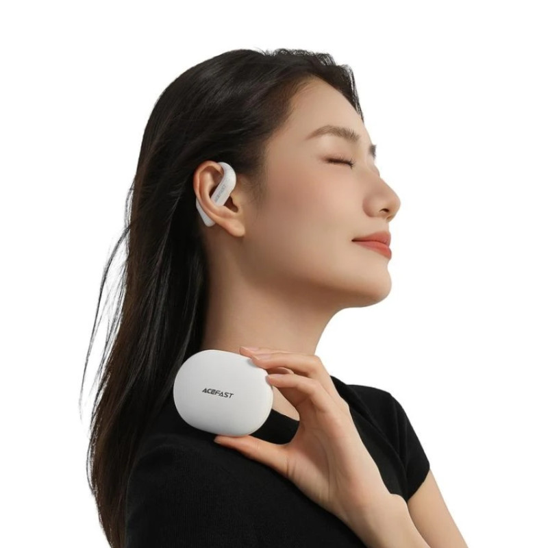 Бездротові навушники TWS ACEFAST FA002 ACEFIT Air wireless earbuds, ENC, IP54, White (6974316283638)