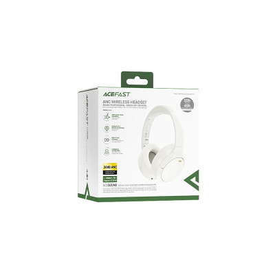 Бездротові накладні навушники ACEFAST H6 active noise reduction wireless headset White (6974316283690) Бездротові накладні навушники ACEFAST H6 active noise reduction wireless headset White (6974316283690)