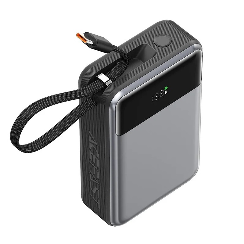 Зовнішній акумулятор ACEFAST M21 PD65W power bank with cable 20000mAh Black (6974316283898)