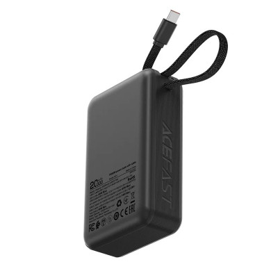 Зовнішній акумулятор ACEFAST M21 PD65W power bank with cable 20000mAh Black (6974316283898) Зовнішній акумулятор ACEFAST M21 PD65W power bank with cable 20000mAh Black (6974316283898)