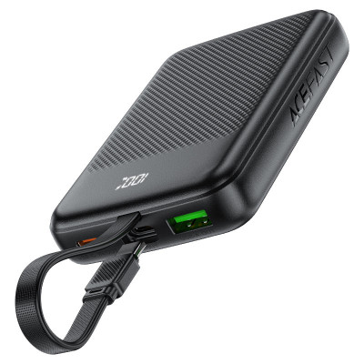 Зовнішній акумулятор ACEFAST M13 PD22.5W power bank with cable 10000mAh Black (6974316283959) Зовнішній акумулятор ACEFAST M13 PD22.5W power bank with cable 10000mAh Black (6974316283959)