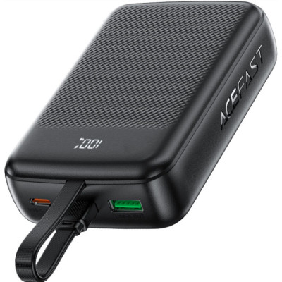 Зовнішній акумулятор ACEFAST M14 PD20W power bank with cable 20000mAh Black (6974316283966) Зовнішній акумулятор ACEFAST M14 PD20W power bank with cable 20000mAh Black (6974316283966)