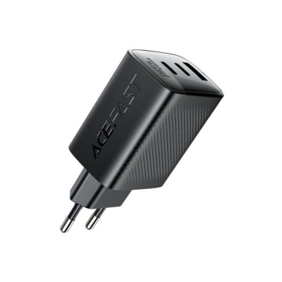 Мережевий зарядний пристрій ACEFAST A108 PD67W GaN (2*USB-C+USB-A) charger Black (6974316284048) Мережевий зарядний пристрій ACEFAST A108 PD67W GaN (2*USB-C+USB-A) charger Black (6974316284048)