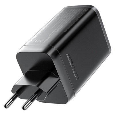 Мережевий зарядний пристрій з кабелем ACEFAST A111 PD67W GaN charger(2*USB-C+USB-A) with retractable cable Black (6974316284062) Мережевий зарядний пристрій з кабелем ACEFAST A111 PD67W GaN charger(2*USB-C+USB-A) with retractable cable Black (6974316284062)