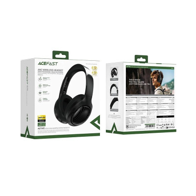 Бездротові накладні навушники ACEFAST H5 active noise cancelling wireless headset Black (6974316284277)